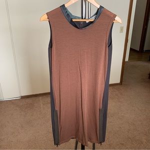 Hache Wool Zipper Midi Dress